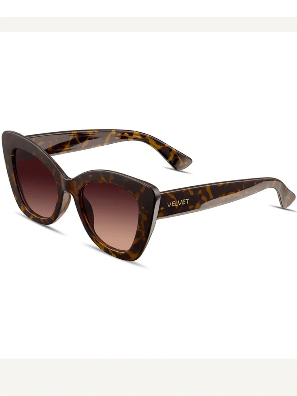 Tortoise Cat-Eye Sunglasses - Brown